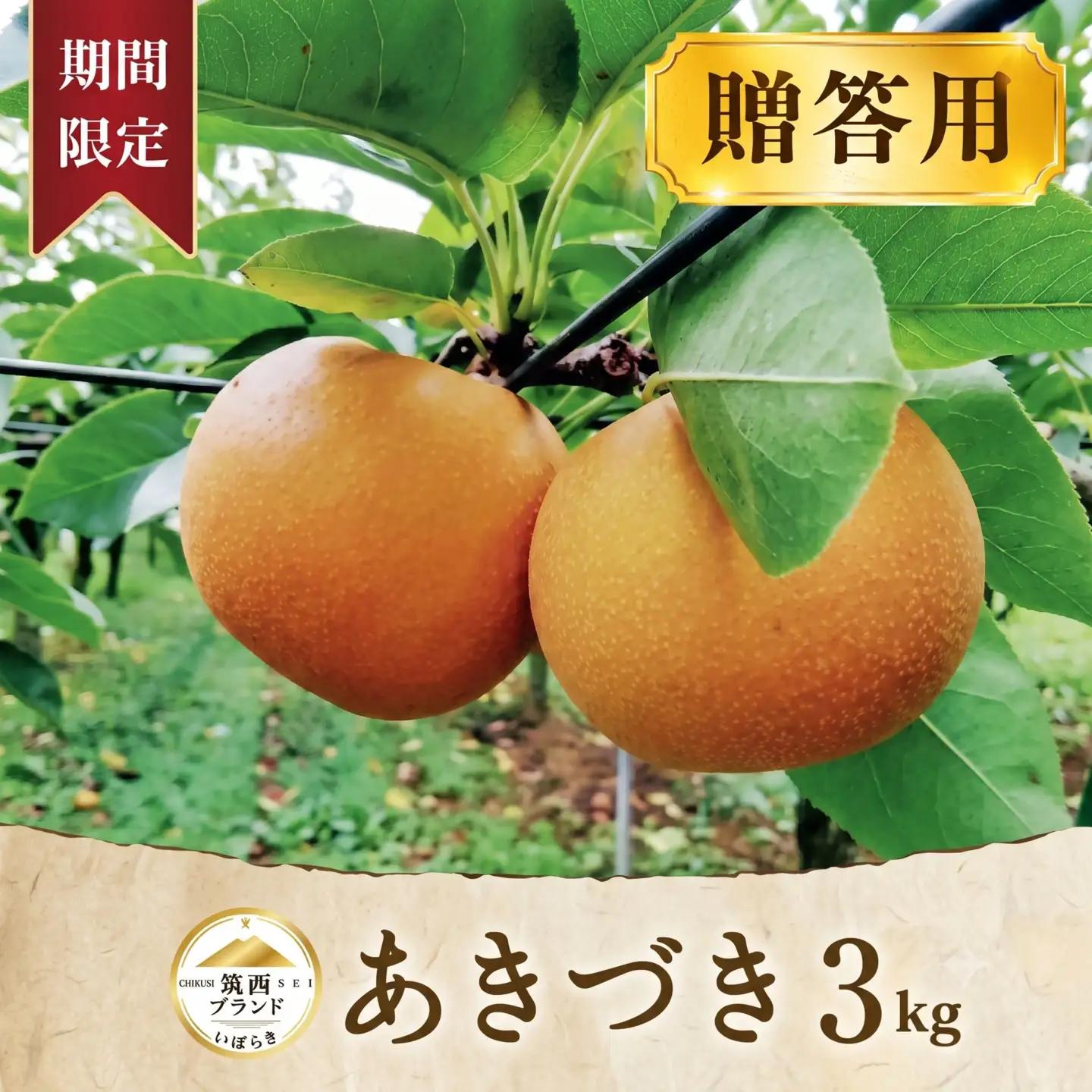 梨 あきづき 約 3kg （6～8玉）梨