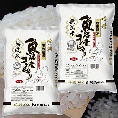 ふるさと納税 南魚沼市 【毎月定期便】【4Kg】無洗米 吟精 南魚沼産コシヒカリ 全12回 |  | 03
