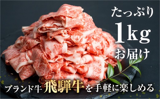 飛騨牛 一頭買いの切り落とし肉1kg ｜すき焼き しゃぶしゃぶ 炒め物 