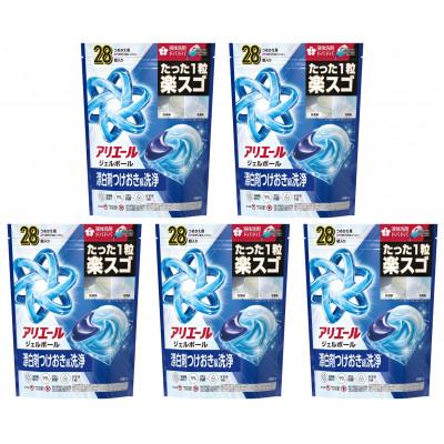ふるさと納税 藤岡市 P&amp;G　アリエールジェルボールプロ　つめかえハイパージャンボサイズ(28個入り)×5個