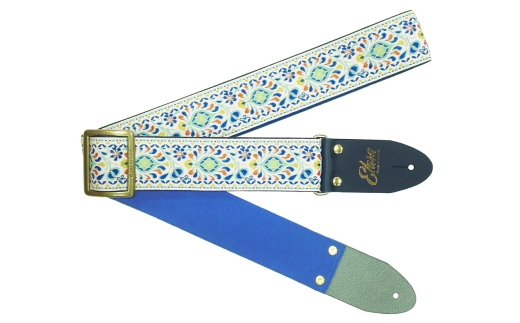 【ギターストラップ】 Elara Straps Peacock Queue Firn 郡上市 レザー 真鍮バックル ウルトラスエード プロ仕様 エレキ アコギ ベース Ksound 小林楽器店