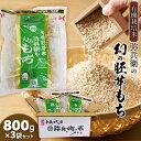 【ふるさと納税】有機栽培米　弥兵衛の幻の胚芽もち　800g(50g×16個入)3袋セット　出羽弥兵衛