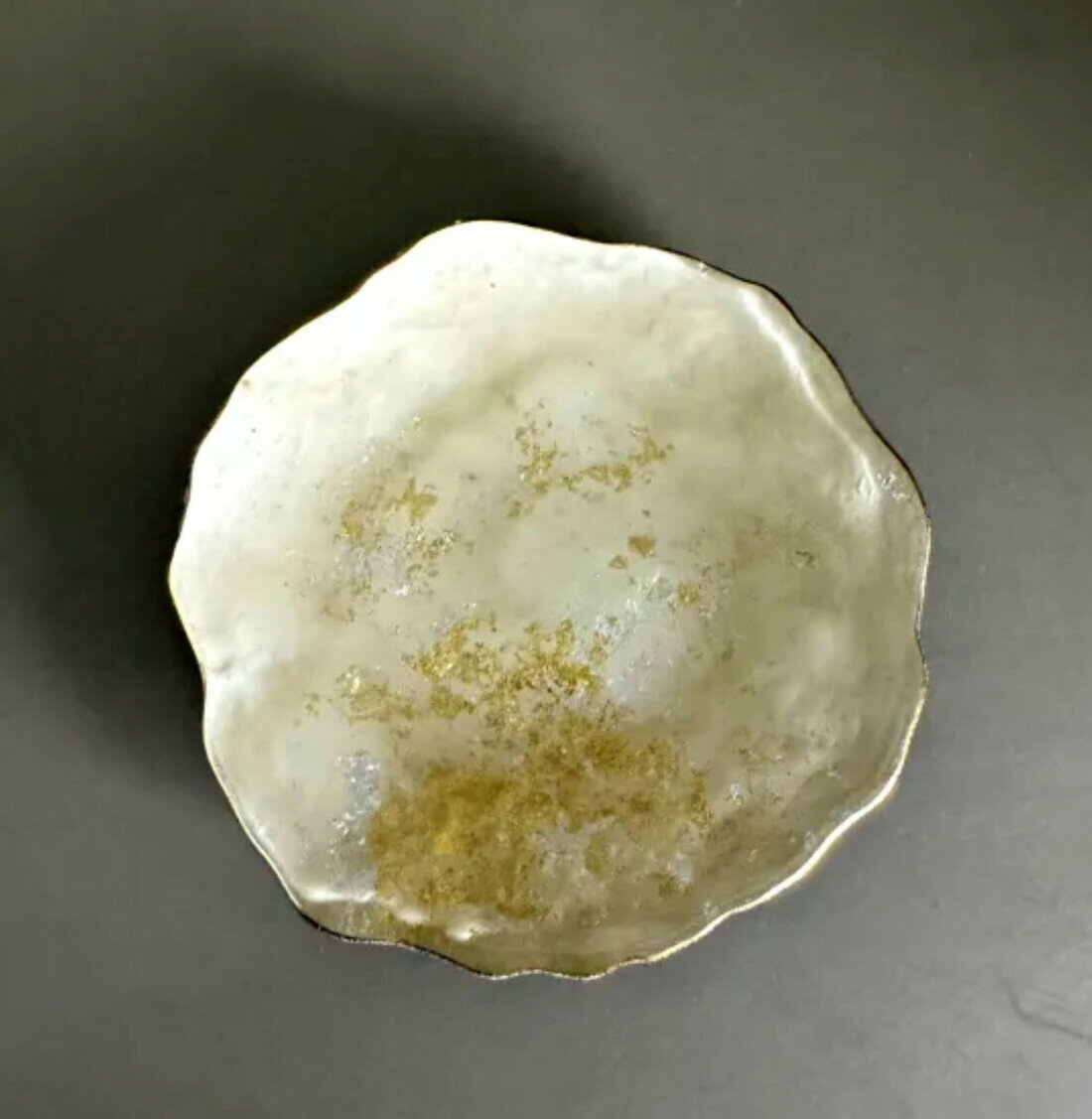 【ふるさと納税】【選べるカラー】 豆皿 口金ロック 古代金箔 ［NF168］ | 食器 パーティ 漆器 工芸品 クラフト 民芸 人気 おすすめ 送料無料 ギフト プレゼント 贈り物