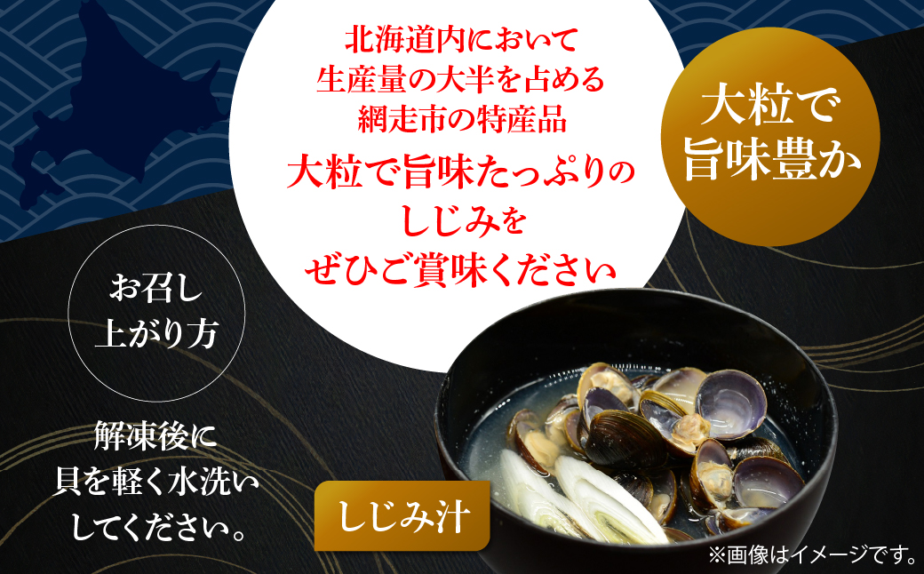 【定期便】無添加大粒砂出ししじみ500g×３袋合計1.5kg 全12回 ABAO143 配送回数:12回