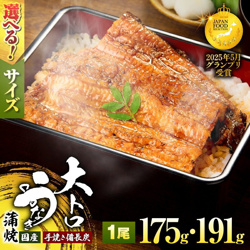 【ふるさと納税】＜選べる＞大人気！鯉家の極上蒲焼 大トロうなぎ蒲焼 1尾 175g 191g 国産 手焼き備長炭 本格 鰻 ウナギ 魚 惣菜 総菜 冷凍 湯煎 レンジ 解凍 簡単調理 鰻丼 鰻重 ひつまぶし 土用の丑 鯉家 鹿屋市 おすすめ ランキング プレゼント ギフト
