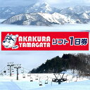 【ふるさと納税】山形県最上町赤倉温泉スキー場　1日リフト券　(大人2枚)