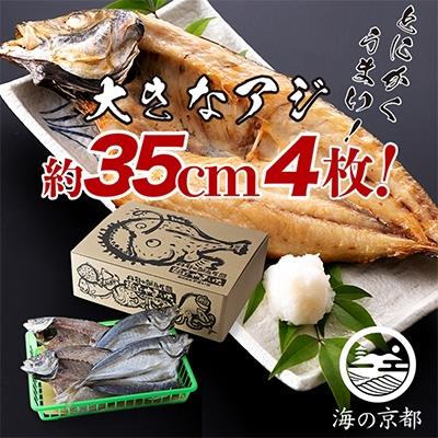ふるさと納税 宮津市 日本海産　大きな大きなアジ一夜干し　(大4匹) | 