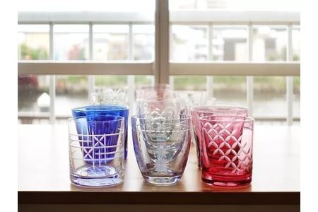 切子体験チケット ２枚（透明グラス付き）