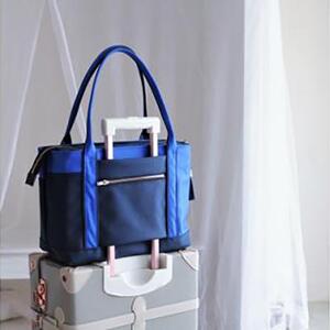 ＜左肩用＞お仕事バッグ　しごとーと　シャイニー　キャリーオン　コバルトブルー/ネイビー