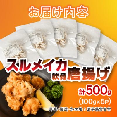 ふるさと納税 宮古市 スルメイカ軟骨唐揚げ100g×5パック(500g) |  | 03