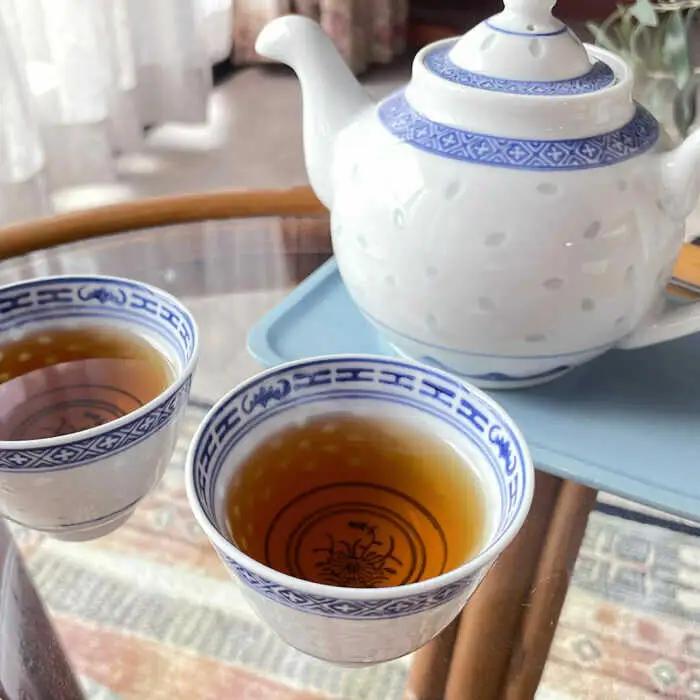 「葉と日と火」 釜炒烏龍茶 2種（赤・青）飲み比べセット（ティーバッグ） / 佐賀県 / 株式会社テンフィールド [41AIAC012]