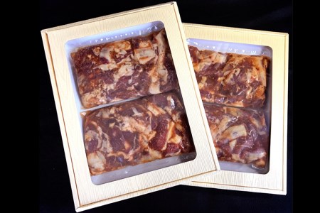 AE302 雲仙もみじ豚「中落ちカルビ」スタミナ焼き1.2kg