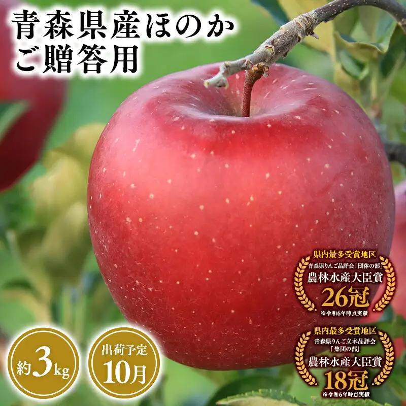 りんご 贈答用 ほのか3kg 青森県平川市産 [hi-0053-014]