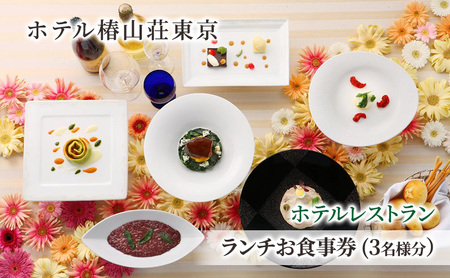 食事券 椿山荘 東京 ランチ 3名 食事券