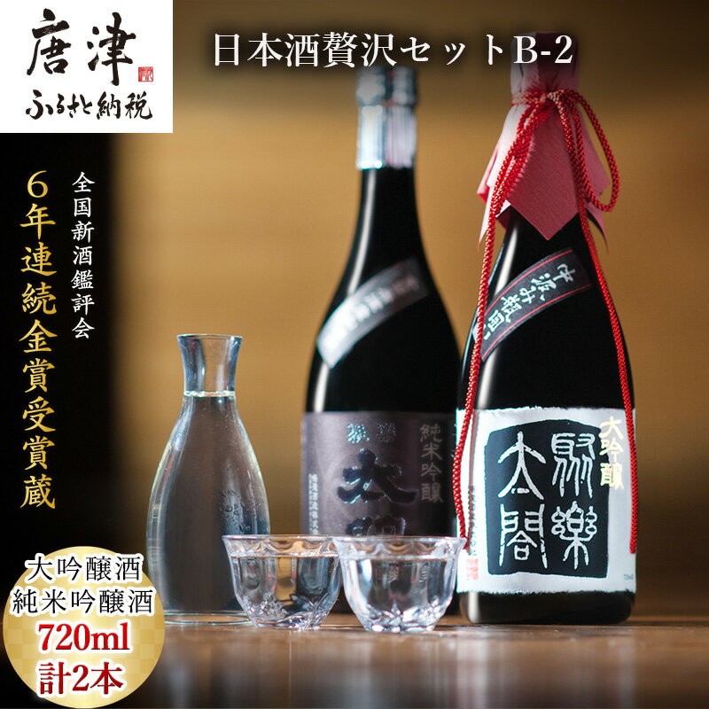 【ふるさと納税】唐津地酒太閤 香味のバランスに特別に優れた中汲み大吟醸酒と深みのある味わいの純米吟醸酒 720ml各1本(計2本) 日本酒贅沢セットB-2 「2025年 令和7年」