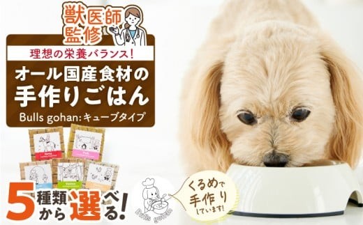 
                  ペットフード 無添加ドッグフード・ブルズごはんCUBEタイプ 300g×1袋(馬・豚・鹿・鶏・魚の中から1つ)_CUBE型 20個入×1袋 無添加ドッグフード 1袋300g(馬肉・豚肉・鹿肉・鶏肉・魚の中から1つ) 国産 手作り アレルギー ウェット 子犬 シニア犬 冷凍 ヒューマングレード 老犬 小型犬 お試し 選べる ペットフード ブルズごはん_Pf001
                
