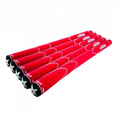 ふるさと納税 東大阪市 《バックラインあり/レッド/5本》X360RUBBER　M60　ゴルフ練習器具　エリートグリップ