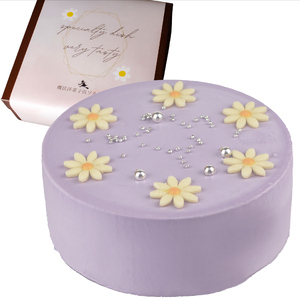 【着日指定可】ケーキ センイルケーキ 4号 直径13.5cm 2人～4人分 285g 【単品（ローソクのみ） 】【パステルパープル】 スイーツ ギフト 誕生日ケーキ | デザート ケーキ お菓子 洋菓子 冷凍 着日指定 お誕生日 誕生日 ギフト お祝い 愛媛県 松山市【IT026purple】