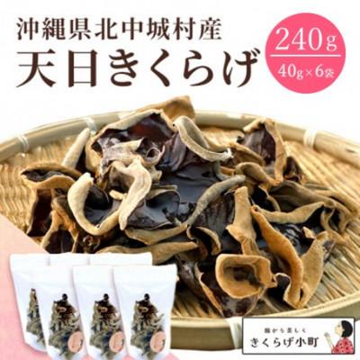 ふるさと納税 北中城村 天日きくらげ【40g×6袋】　きくらげ小町