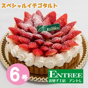 スペシャルイチゴタルト6号サイズ クリスマス クリスマスケーキ ケーキ お祝い お誕生日ケーキ バースデーケーキ 記念日ケーキ サプライズ【074C-002】