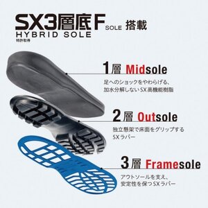 【シモンの安全靴】EX11ブラック　25cm【1690412】