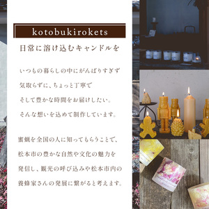 【信州産蜜蝋100％】蜜蝋キャンドルセット | キャンドル きゃんどる 蝋 蝋燭 ロウソク ハンドメイド インテリア フクロウ 鉛筆 松ぼっくり 長野県 松本市