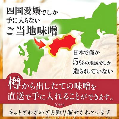 ふるさと納税 愛南町 麦 みそ 300g × 2 パック 甘口 無添加 生 仕込み 味噌 減塩 食物繊維 麹 マルマサ醤油 |  | 03