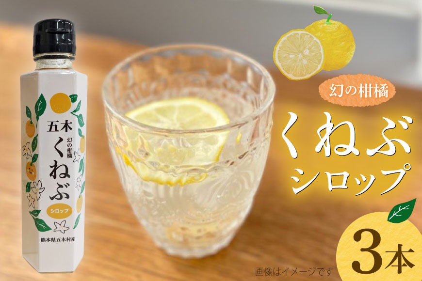 くねぶ シロップ 3本 セット [子守唄の里五木 熊本県 五木村 51120349] フルーツシロップ かき氷シロップ ドリンクシロップ 希釈