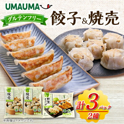 【ふるさと納税】UMAUMAグルテンフリー餃子&焼売セット【配送不可地域：離島・沖縄県】【1513192】