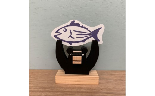 カードスタンド クロクマ 木製 雑貨 高知県 木 ぬくもり雑貨 【TAKEDA GANGU】 [BQDN001]