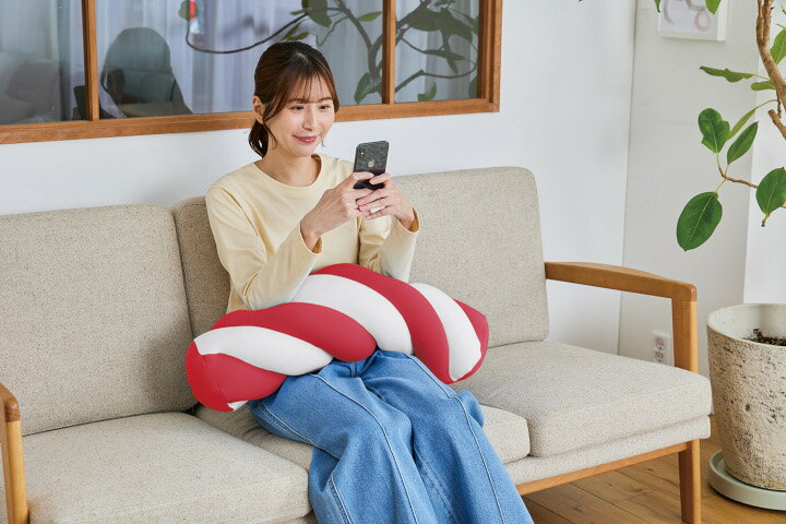 【ふるさと納税】MOGU ツイストマシュマロ〈ロング〉 ふわふわ もちもち 癒し インテリア クッション ビーズクッション ユニークデザイン 伸縮性 リラックス オシャレ カラフル フォルム プレゼント コンフォート マシュマロ触感 くつろぎ
