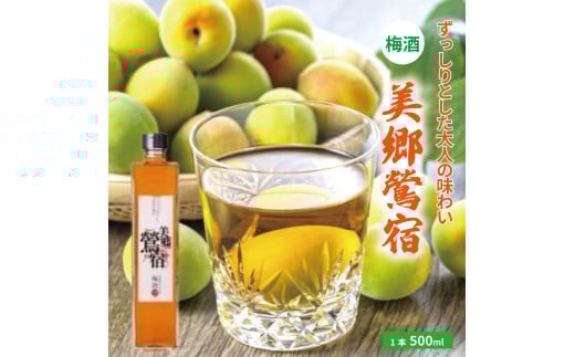 梅酒 美郷鶯宿 500ml 1本 梅 ブレンド 梅酒 うめ 果物 フルーツ うめしゅ お酒 酒  果実酒 さけ ビール ハイボール チューハイ 焼酎 日本酒 ウイスキー ワイン ギフト 贈答 プレゼント 送料無料 徳島県 吉野川市
