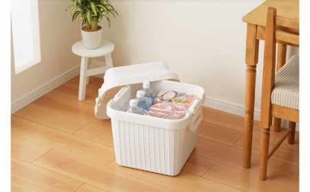 コンテナボックス ベリアスボート S ホワイト 蓋つき コンテナボックス 収納コンテナ アウトドア boxコンテナ 屋外収納 収納ケース【010S054】