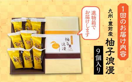 【全3回定期便】【進物箱】 柚子浪漫 9個入り[VBU014]ギフト 贈り物 和菓子