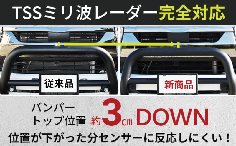【スピード発送】ハイエース バンパー グリル ガード マットブラック 標準ボディ用 099H3066