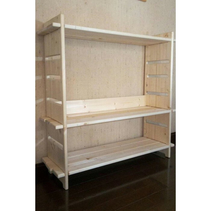 【ふるさと納税】家具 木製 シェルフ Aタイプ 焼き板加工なし ( 高さ約91cm × 幅約91cm × 奥行約27cm ) | インテリア ファニチャー 人気 おすすめ 送料無料