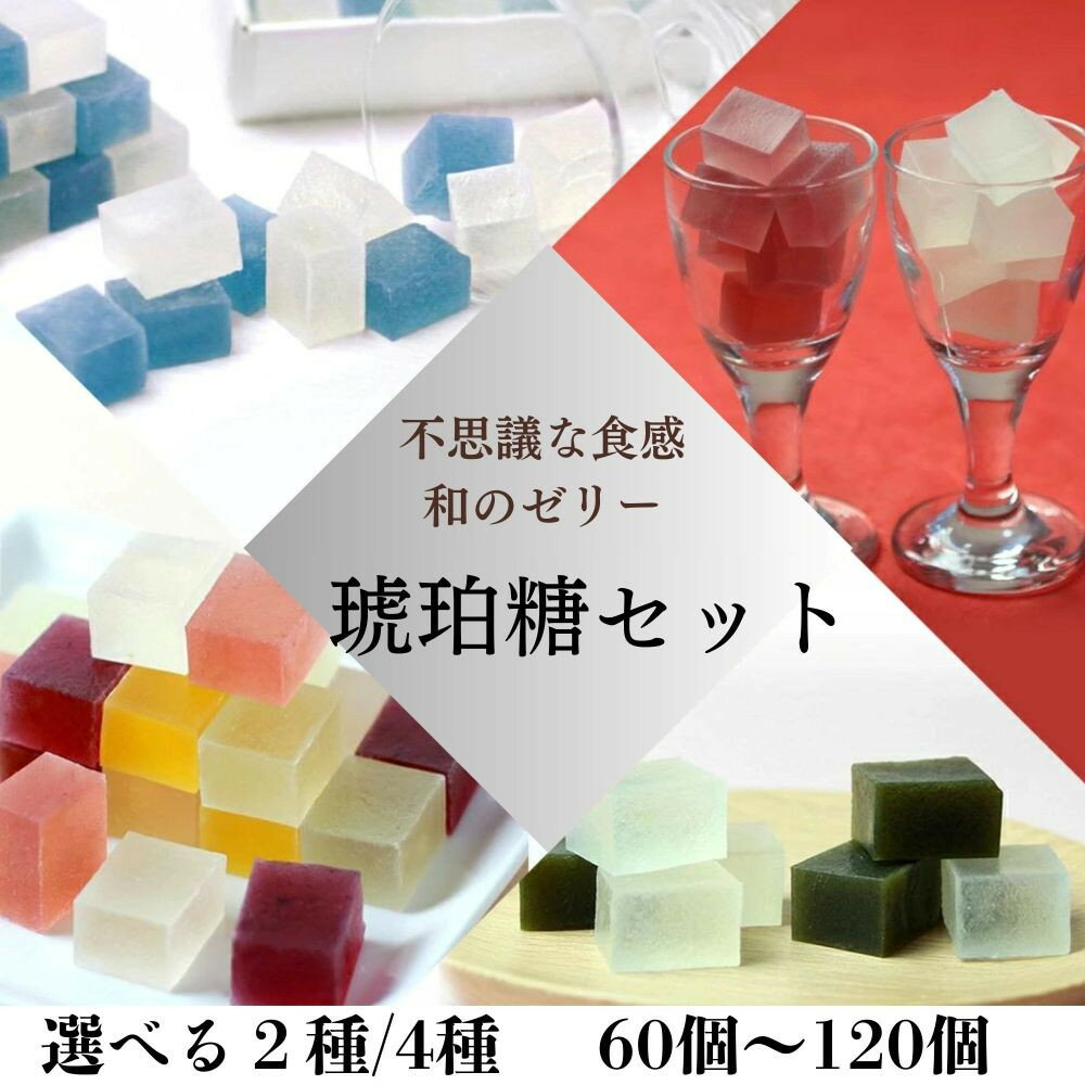 【ふるさと納税】【鶴屋光信】琥珀糖　選べるセット数 60個/120個［京都 フルーツ琥珀糖 和菓子 ギフト 詰合せ 高級 おすすめ ギフト プレゼント 贈答 お取り寄せ 送料無料］ | 琥珀糖 セット 寒天 ゼリー 和菓子 お菓子 ギフト 贈り物 京都市
