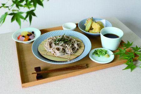 美濃焼 さざなみ【6形状×各1枚SET】ブルーグレー 小田陶器【1576593】