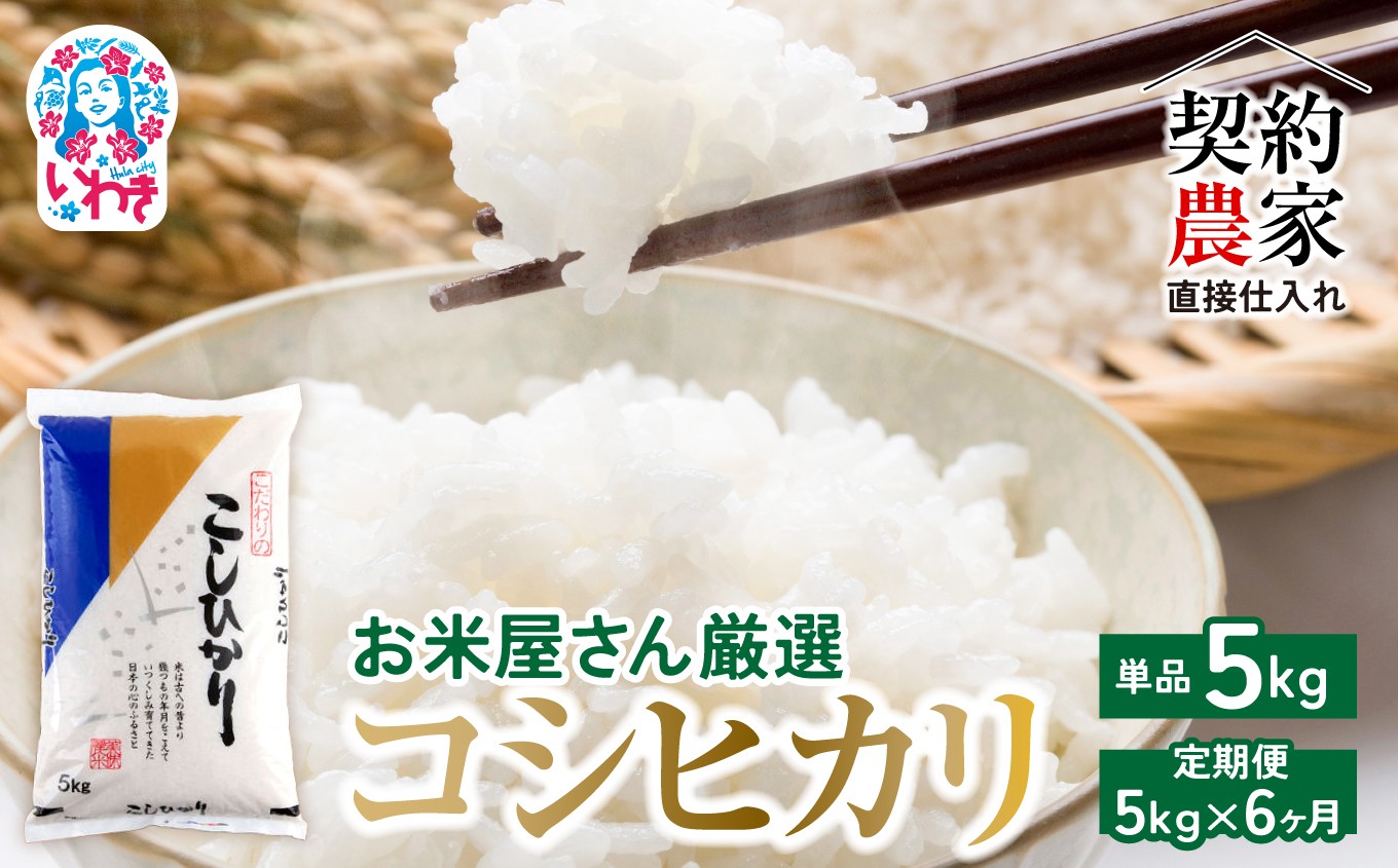 
            【契約農家直接仕入れ米】福島県いわき市産「コシヒカリ」精米5kg 令和7年産 新米 選べる回数（単品/定期便6回）（おいしい炊き方ガイド付き） | 福島県産米 いわき市産米 東北 南東北 米どころ 米所 米処 白米 生米 精米済み こしひかり 令和7年産 新米 | BB033-oya
          