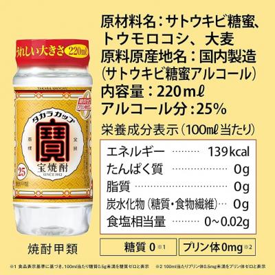 ふるさと納税 京都市 【タカラ】宝焼酎「タカラカップ」25°ペットカップ(220ml×24本)|焼酎 宝焼酎 本格焼酎 |  | 02