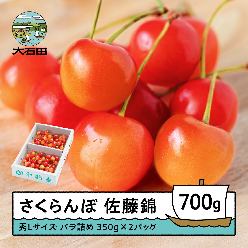 【ふるさと納税】 さくらんぼ 佐藤錦 6月上旬〜下旬発送 秀Lサイズ バラ詰め 700g(350g×2パック) 2026年産 山形県産 送料無料 サクランボ