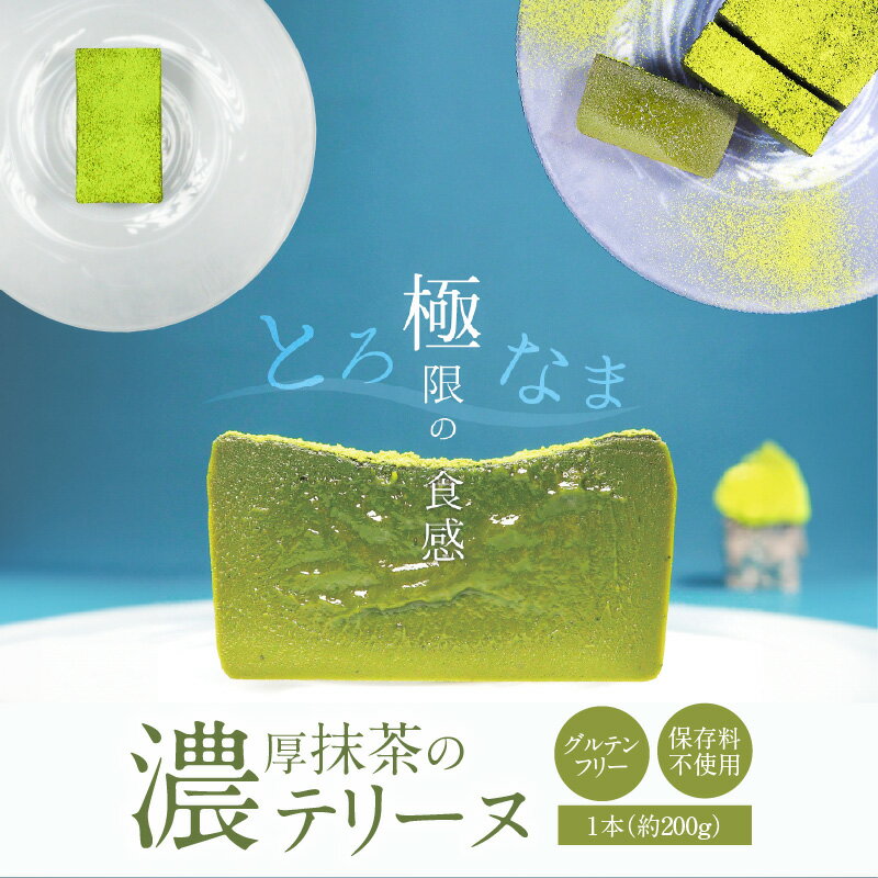 【ふるさと納税】（約200g） 濃厚 抹茶 テリーヌ 200g グルテンフリー 保存料不使用 手づくり 西尾抹茶 なめらか スイーツ デザート 苦すぎない シェフイチオシ 自信作 冷凍 愛知県 碧南市 お取り寄せ お取り寄せスイーツ 送料無料