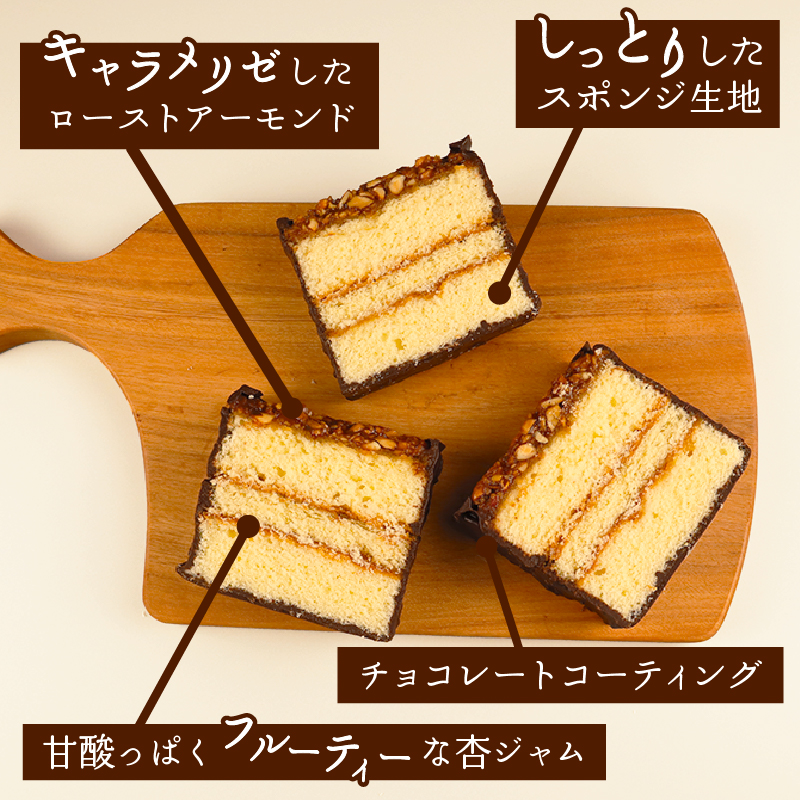 プラリネ 1本 チョコプラリネ チョコレート チョコ アーモンド ケーキ デザート キャラメリゼ 新潟 贈答 熨斗 お茶請け お茶菓子 お土産 洋菓子 特産品 名物 お取り寄せ やまの辺 新潟県 新発