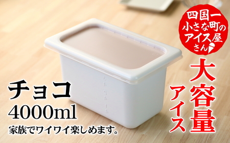 大容量アイス 4000ml ★チョコ★≪松崎冷菓≫