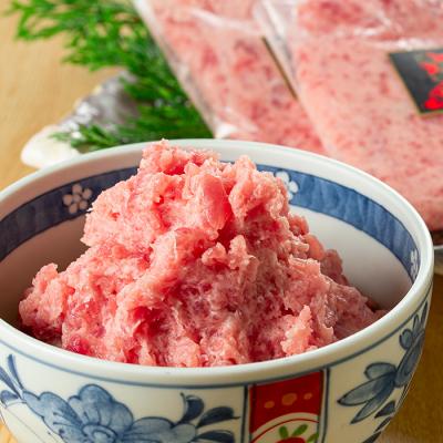 ふるさと納税 いちき串木野市 【令和7年お中元対応】ネギトロ用マグロのタタキ 600g(200g×3袋) 天然キハダ・メバチ使用 |  | 01