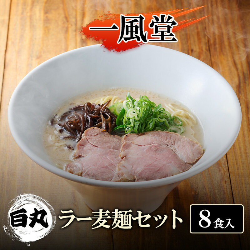 【ふるさと納税】一風堂 白丸 ラー麦麺セット 8食入 豚骨ラーメン ラーメン とんこつ
