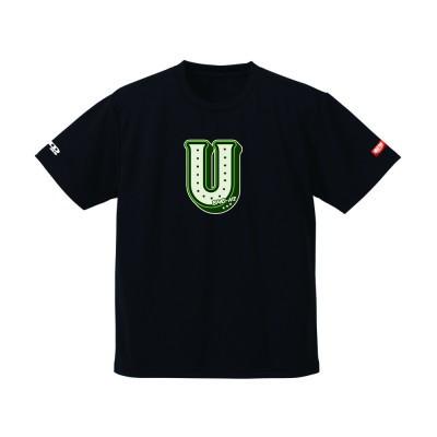 ふるさと納税 羽島市 JTTA公認　卓球ユニフォーム【男女兼用(ドライ):150サイズ】アルファベット　U　ブラック