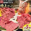 【ふるさと納税】博多和牛 オーナーお任せ！ 焼肉 盛り合わせ 特上 セット 計5種 900g 3種の付けダレ付き 株式会社寛大グループ《30日以内に出荷予定(土日祝除く)》福岡県 小竹町 カルビ ロース とうがらし 焼肉 バーベキュー キャンプ 肉 にく 和牛