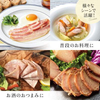 ふるさと納税 南さつま市 【 マイスター 山野井 】 炭焼き焼豚とハムの詰め合わせ(5種)チャーシュー ベーコン ギフト |  | 02
