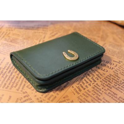 ふるさと納税 栗東市 蹄鉄付き名刺入れ(グリーン) |  | 01